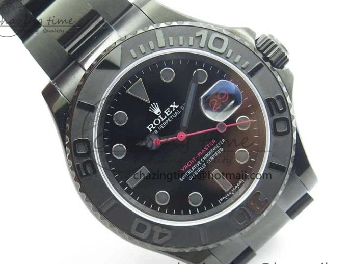 MiroTime 0901 EasyCare Yacht-Master 116622 DLC VRF Best Edition Black Dial on DLC Bracelet VR 2918